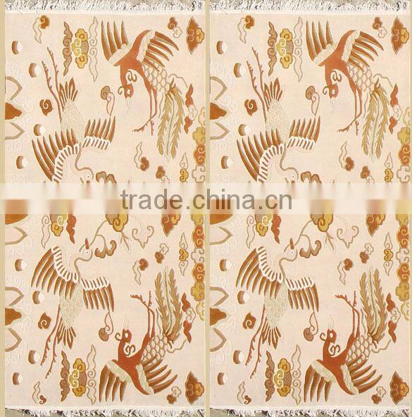 Flower and bird pattern carpet