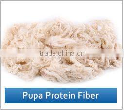 Raw white Pupa Protein fiber
