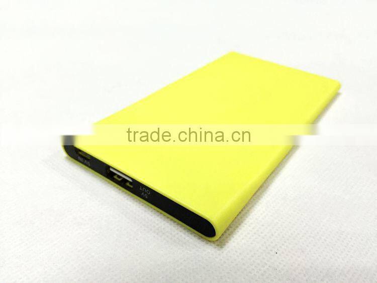 W280 Creative Lithium-ion polymer ultra slim power bank 3000mAh manufacture private external battery charger for iphone 5 6