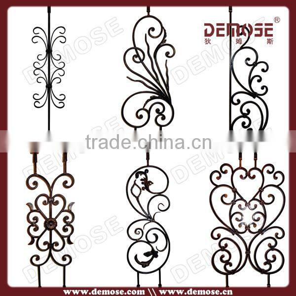 antique wrought iron balustrade for step