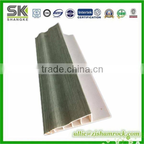 wooden color Plastic PVC Skirting Board