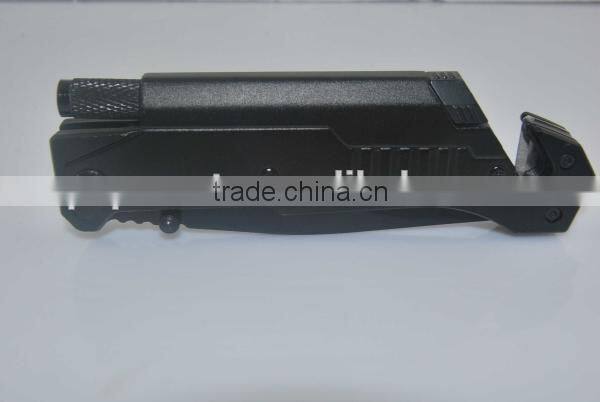 Multi-function Folding Survive Knife with fire starter and led lamp