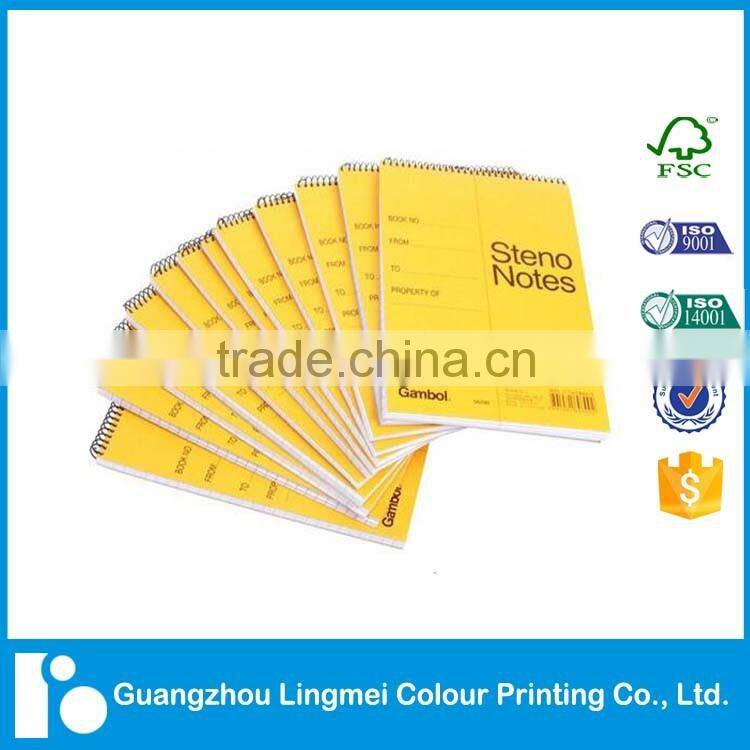 Overseas bulk notebook spiral binding hardcover book printing