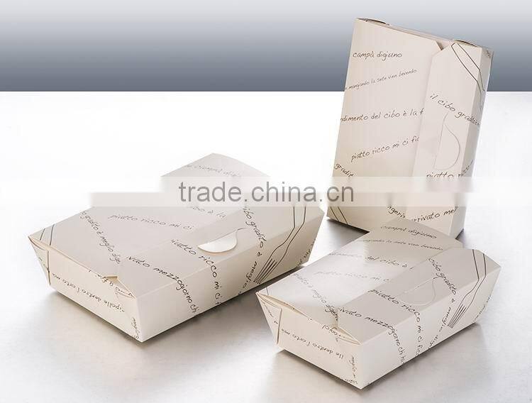 Brown kraft fast food box fast food container