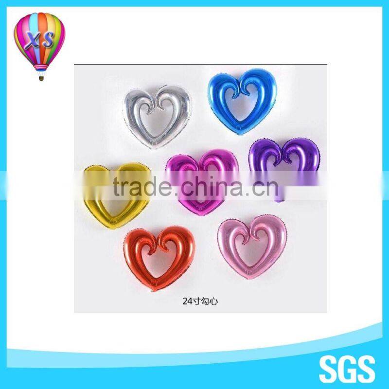 Valentine's day 2016China mamufaturer heartshape balloon stand for party decoration