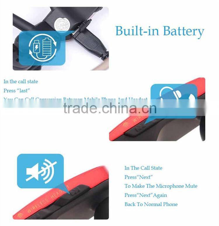 B97 Wireless Bluetooth Headset Stereo Heavy Bass Handsfree Sport Earphone MP3 Media Player For Smartphone Sweatproof