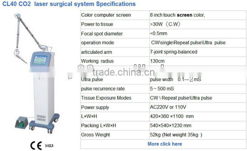 co2 lasr for clavus removal CE and ISO approved