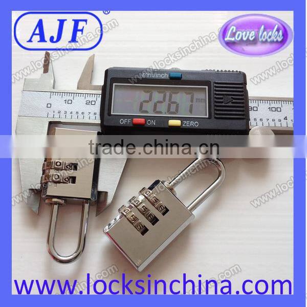 AJF China manufacturer Italy market newest metal reset luggage combination lock