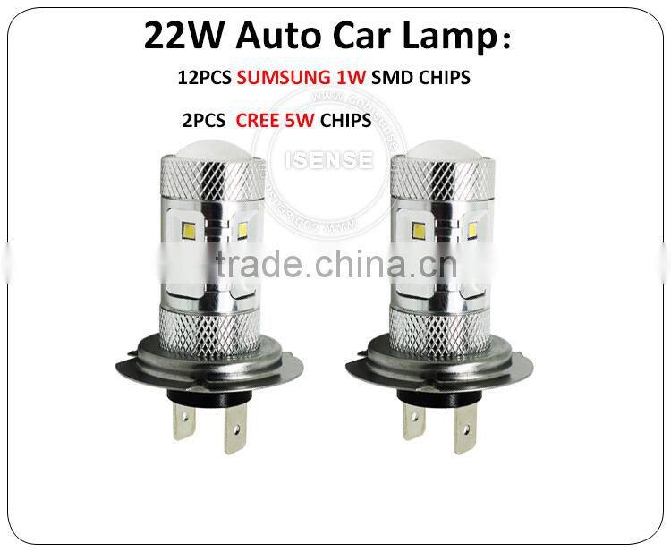 crees and sumsung chip 22w 9005 led fog light for hiace aygo jazz pajero