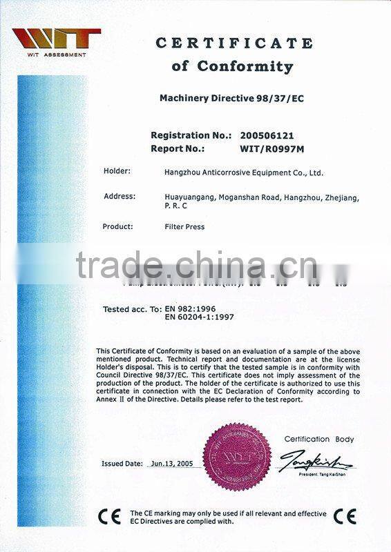 recessed filter plate