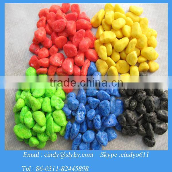 dyed colored gravel stone sand for decoration