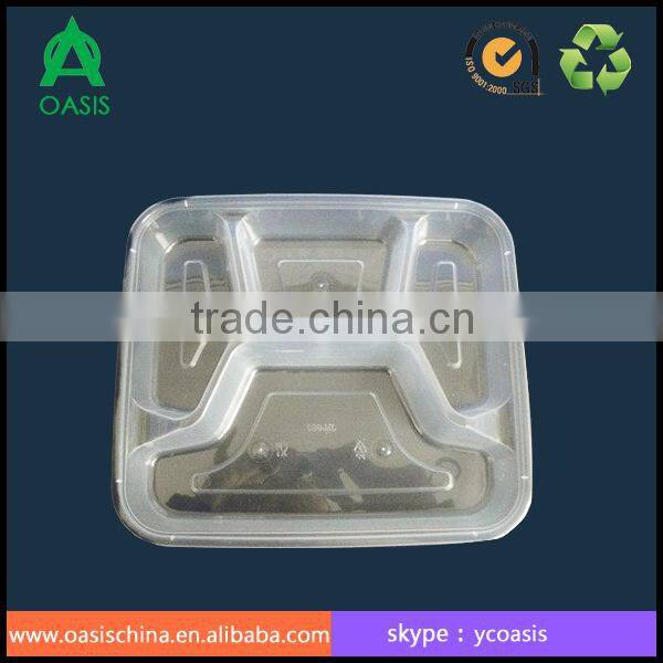 5-Compartment Microwave Safe Food Container with lid 1000ml