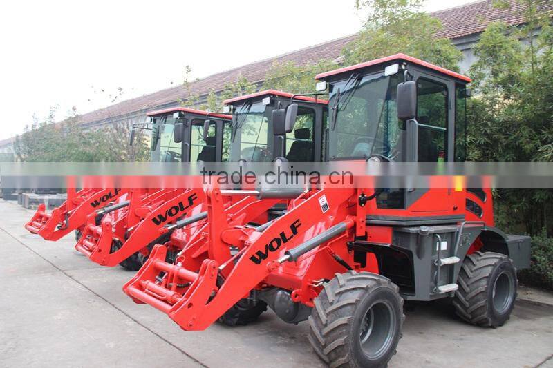 WOLF ZL10A mini wheel loader for sale 1 ton loader Qingzhou loader
