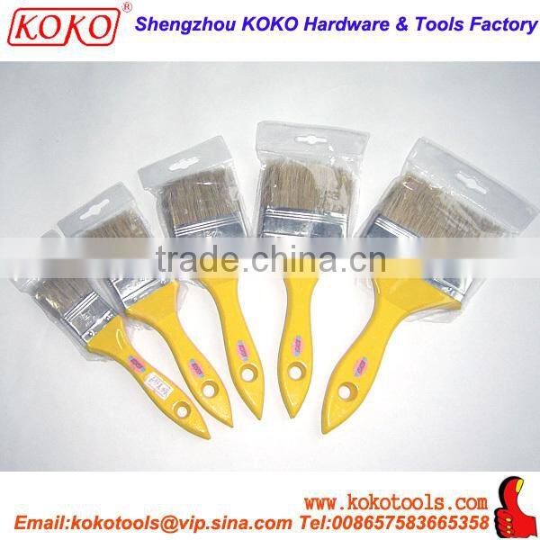 plastic handle plastic ferrule pure natural bristles BBQ brush