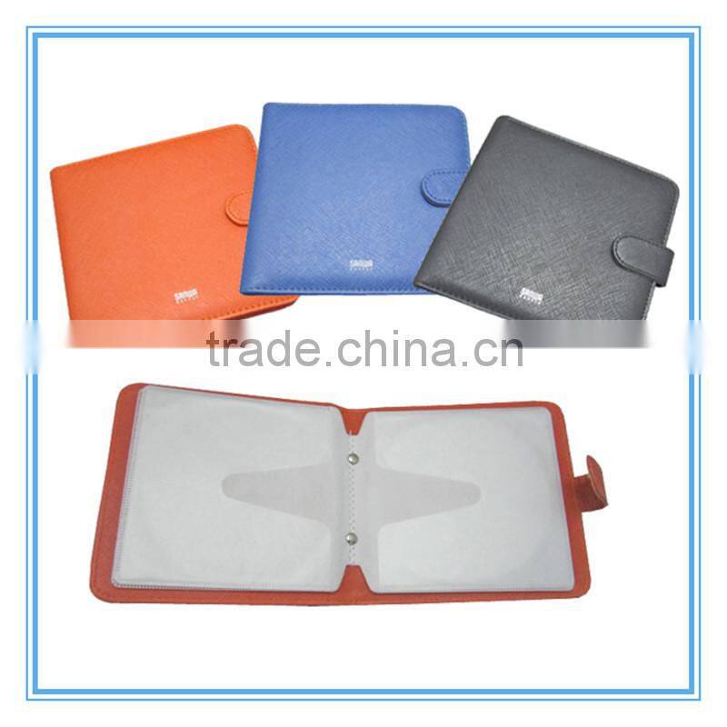 High quality customizable color PVC/PU leather material CD case