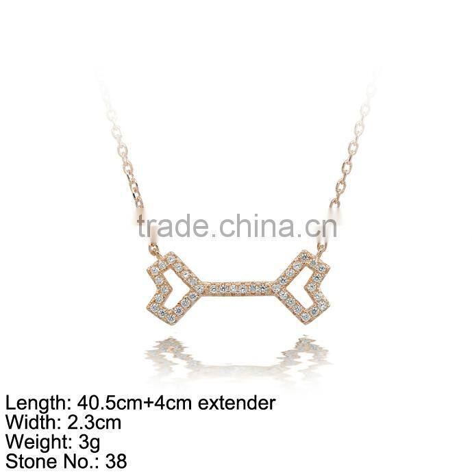 XXL210 925 Silver Pendant with CZ Stones bling for gift to women new fashion