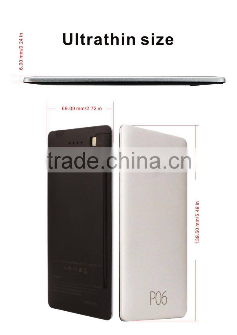 Forida Aluminium mini power bank slim power bank