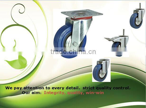 supper rubber, oil resistant rubber caster in Zhongshan