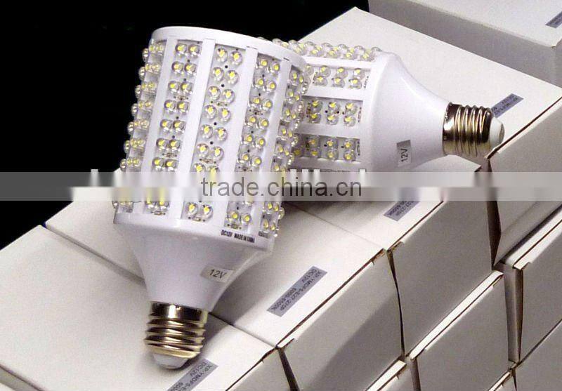 15W,DC12V,270leds,E27,led corn lights,solar power supply