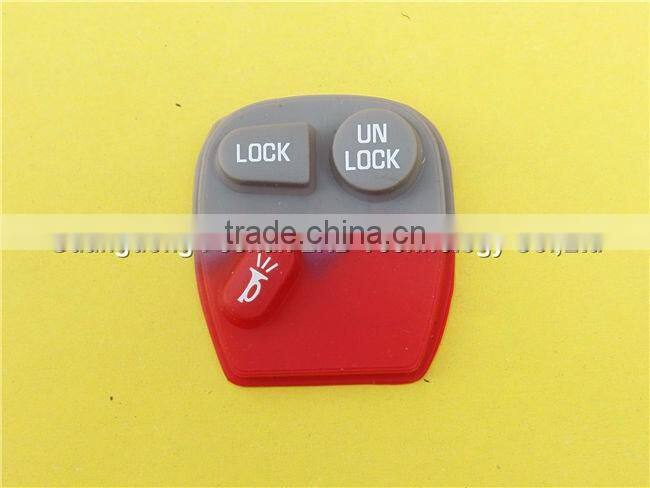 Factory Price Key Pad for car key shell blank 2+1 buttons rubber pad