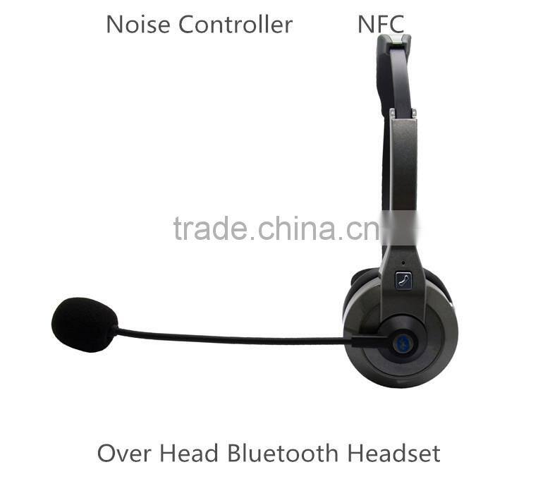 NFC Bluetooth headset overhead bluetooth headset for truck driver bluetooth headset market