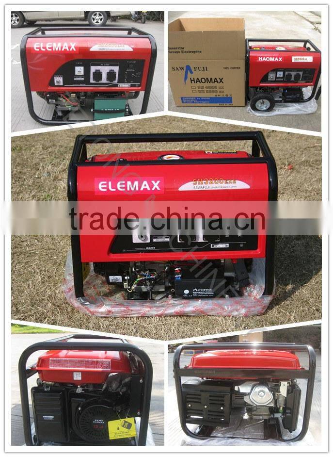 Factory direct 5kw/5kva Elemax GX390 honda engine 13hp permanent magnet generator