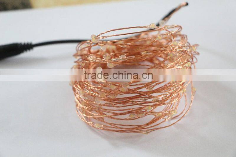 12V copper wire 10M 100 leds string lights