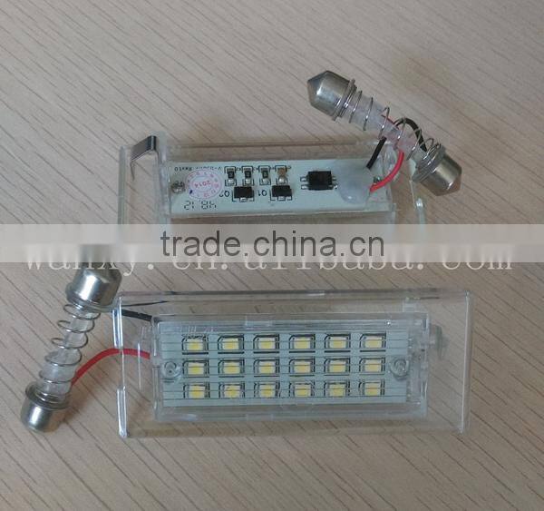 LED rear registration mark light led number plate light for BMW X5 E53 Pre-facelift with E-mark