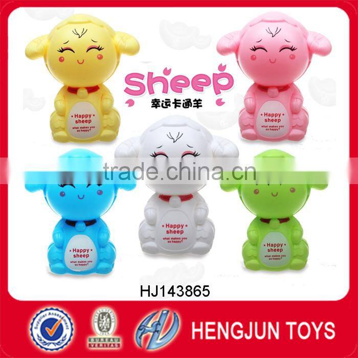 funny cartoon pink pig saving bank for plastic promotion gift EN71