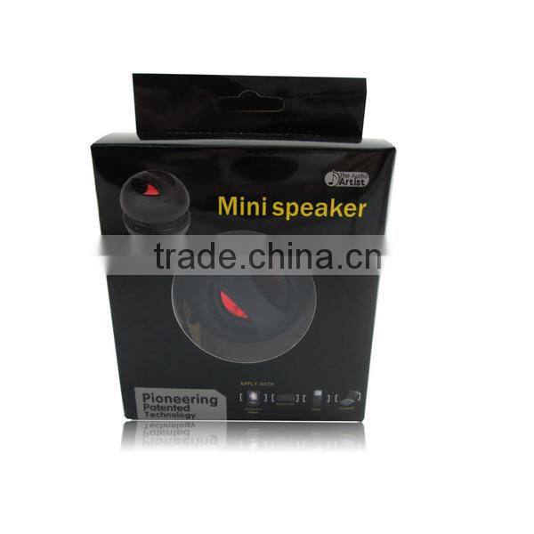 cheap hamburger shape loud speaker fashion mini round speaker for laptop/smartphone/MP3/MP4