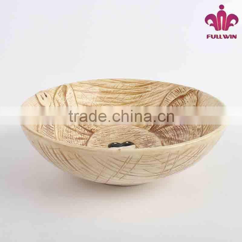 Cheap bulk ceramic bowl with elephant design