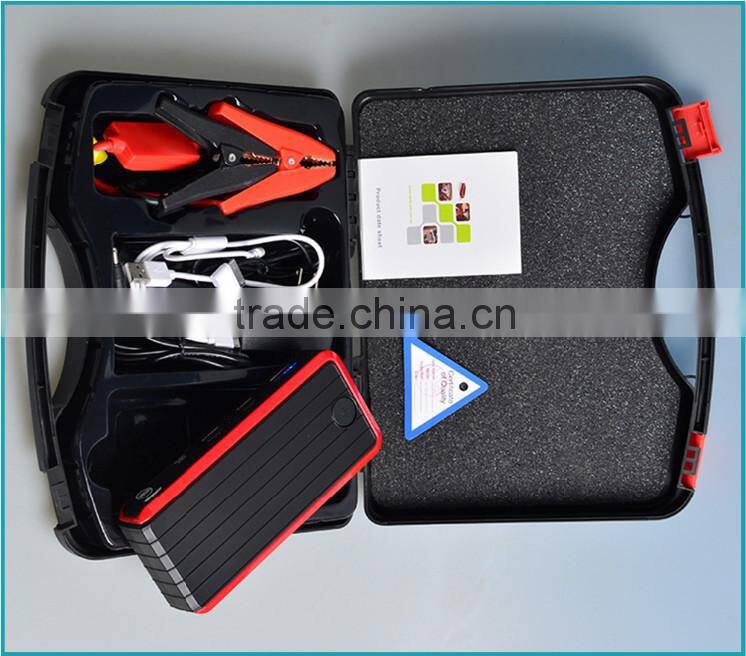 Mini Type Power BoosterPortable 12000mAh Multi-Function Li-Po battery for cars with USB output emergency car jump starter