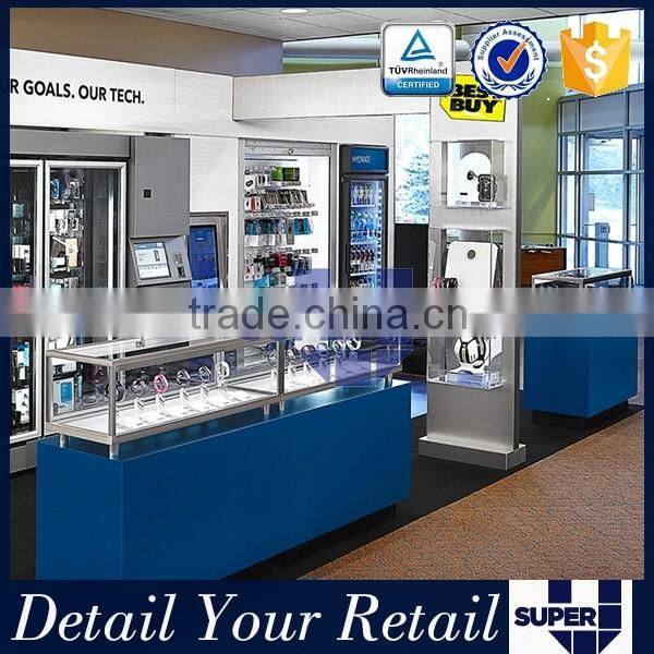 professional custom 3D rendering cellphone store design with lighting