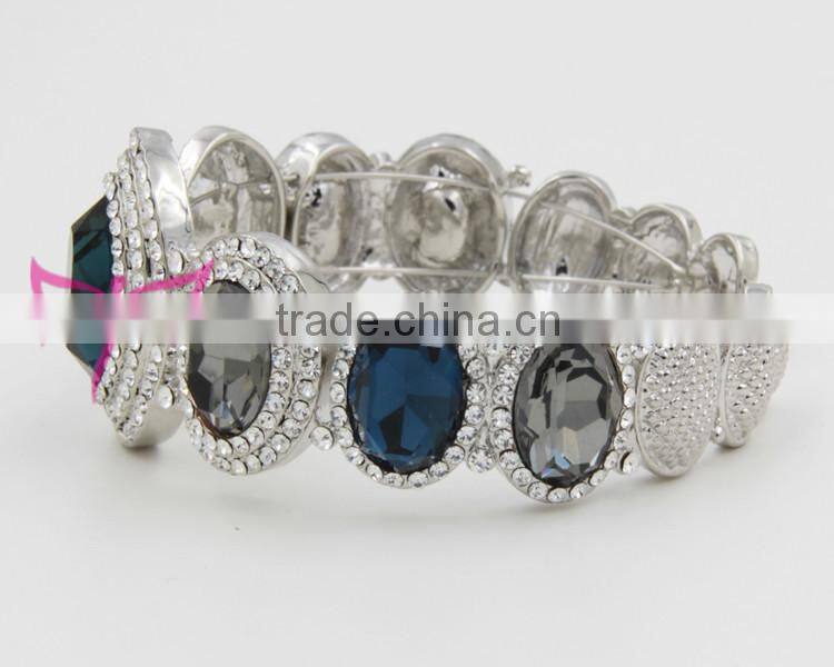 Easam Latest Wholesale Price Alloy crystal infinity bracelet