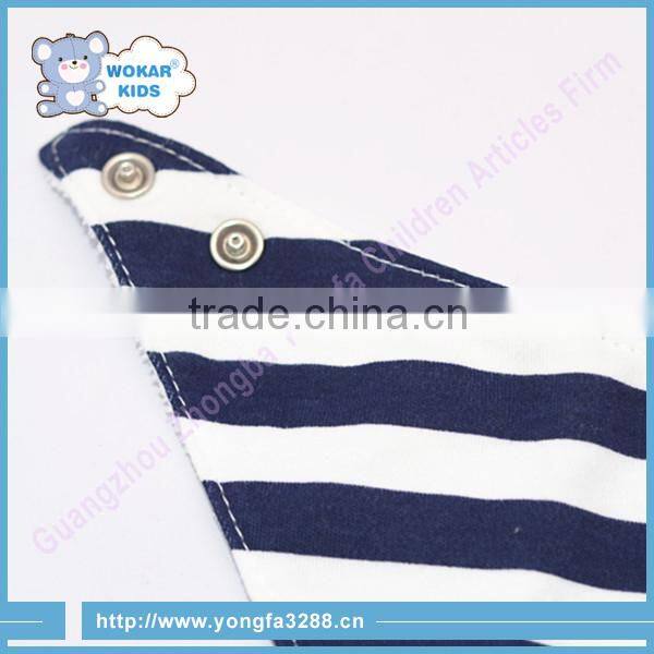 High Quality Cute 100% Organic Cotton Cotton Triangle Baby Bibs