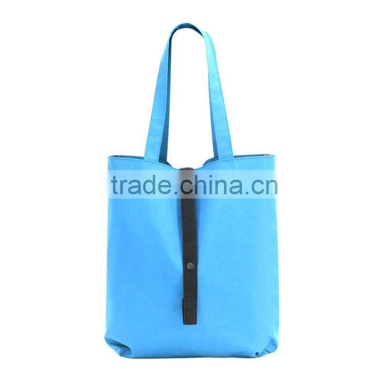 Latest high quality fashionable cheap polyester folding tote shopping bag GW833