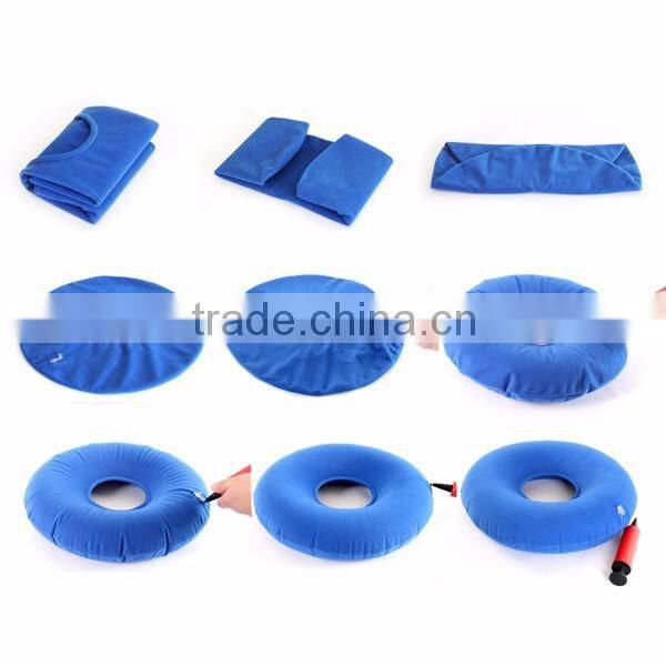 inflatable wheelchair seat doughnut cushion for preventing haemorrhoids