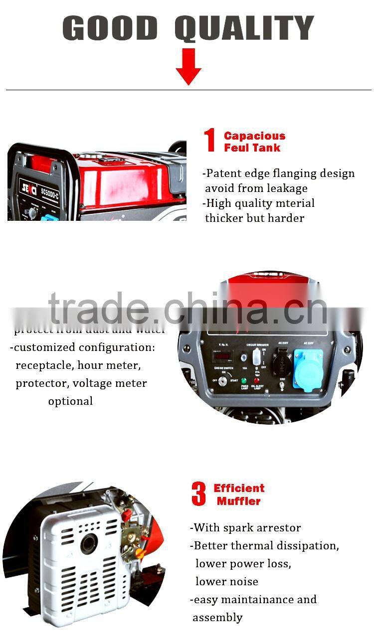 5.5kw 220V CE certificate super silent diesel generator