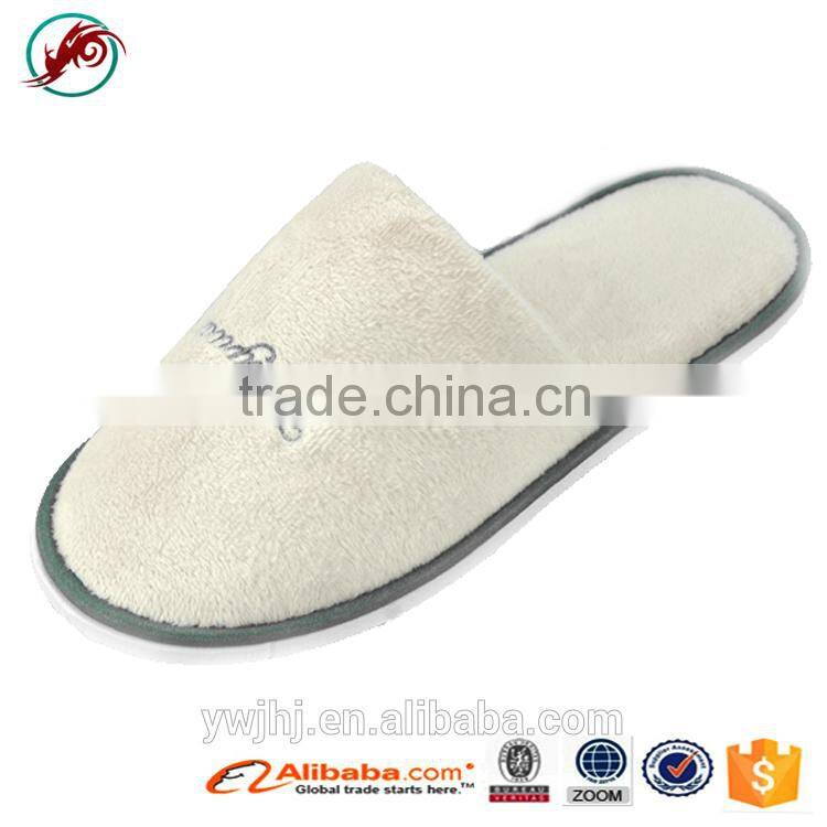 Latest Soft Sole Slippers Velvet Hotel Slipper Ladies Flat Slipper(HJCT1000)