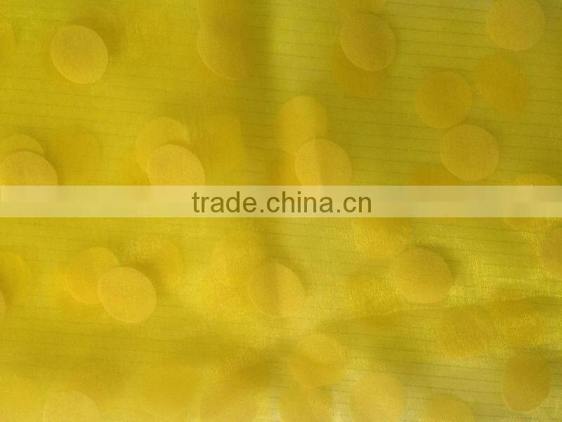 flocking organza fabric