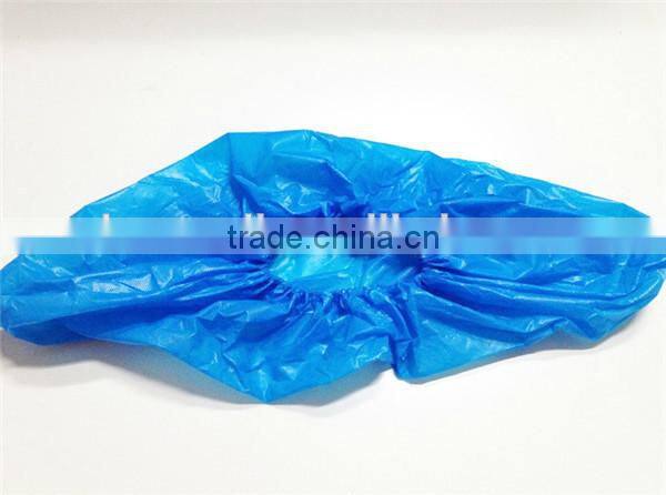 Blue disposalbe automatic PE shoe cover