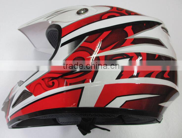 Motorcycle helmet 3/4 Open Face Half Helmet With Full Face shield Visor