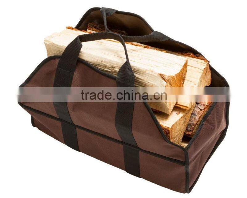Durable and Large Volume Canvas Log Carrier & Firewood Tote Bag