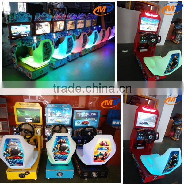Amusement arcade car game kids racing car simulator
