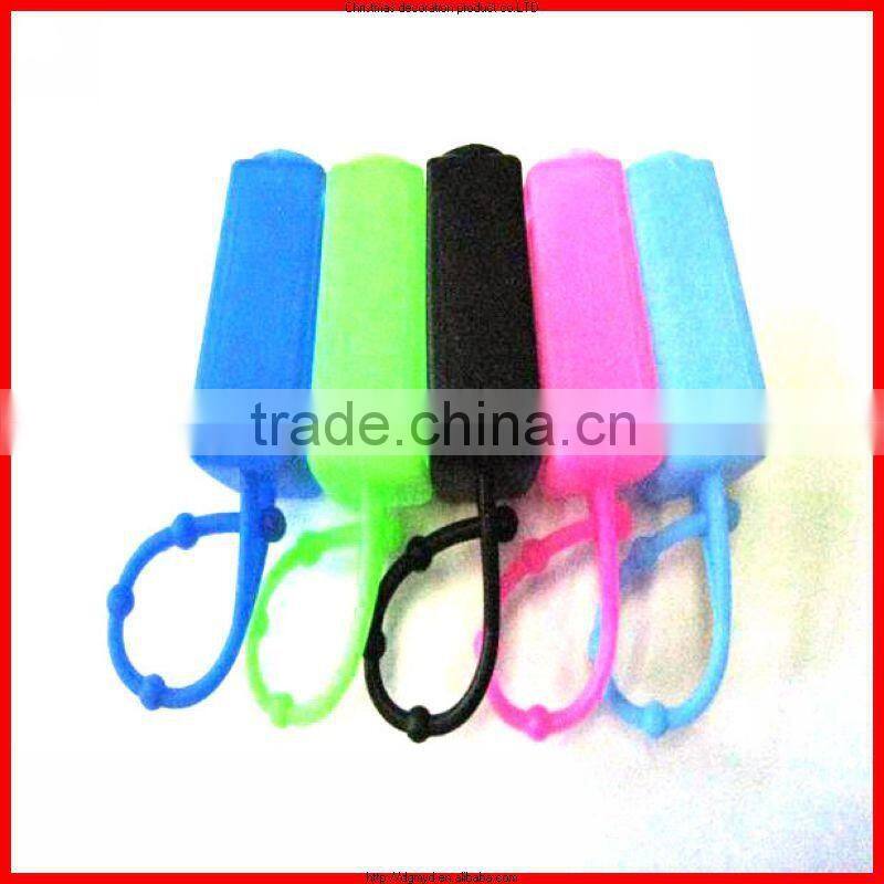 Travel essential particular design silicone hand gel holder&silicone sanitizer holder
