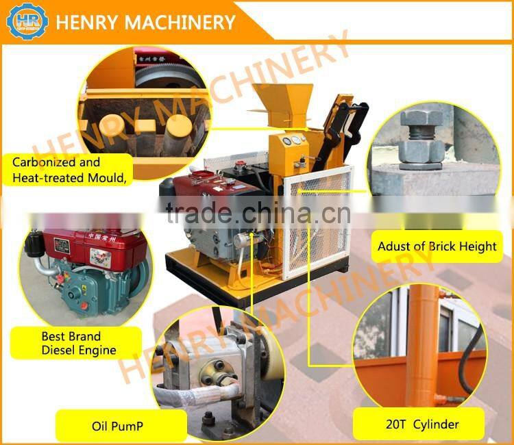 HR1-25 compressed earth blocks machines eco interlocking brick making machine manual hydraulic press machinery