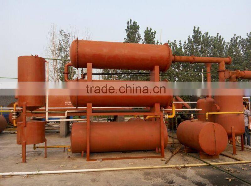 Lastest waste scrap rubber system to make oil refinery machine