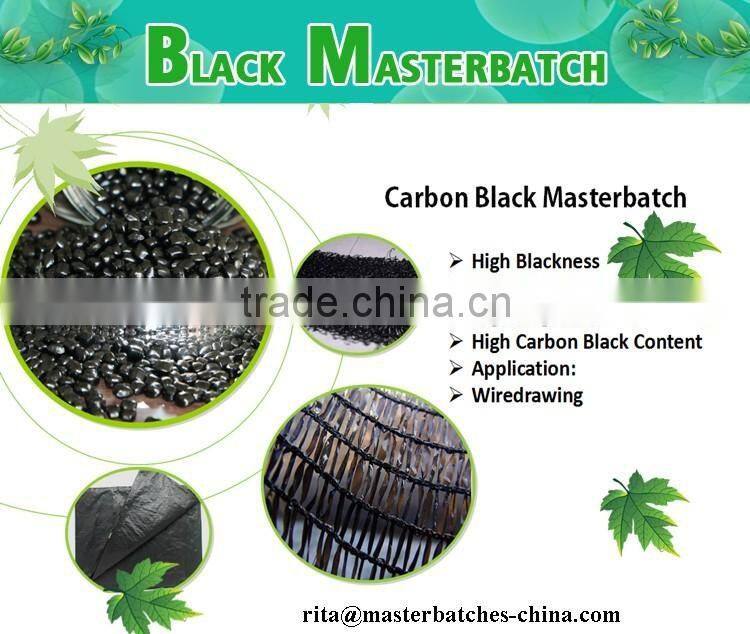 Commen Carrier EVA black masterbatch with high pigment for Pipe