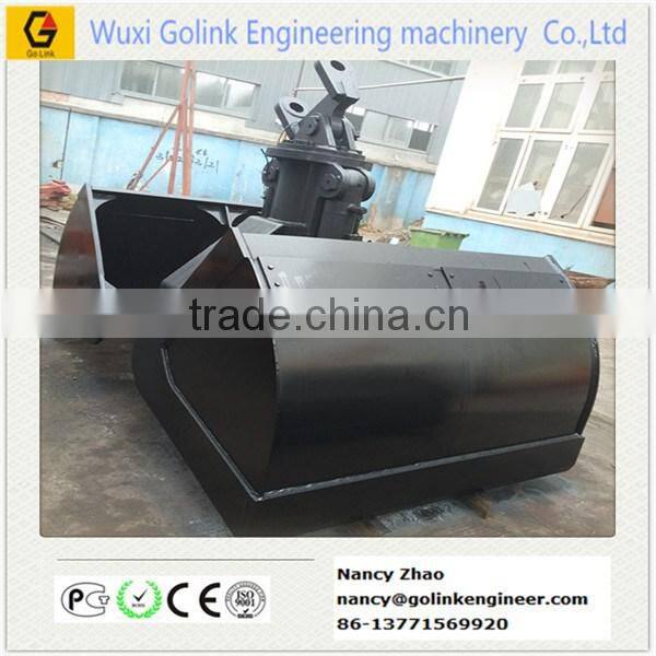 heavy capacity hydraulic clam disc grab for excavator /vessel