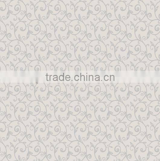 Leaf pattern anti-static wallpaper with high quality